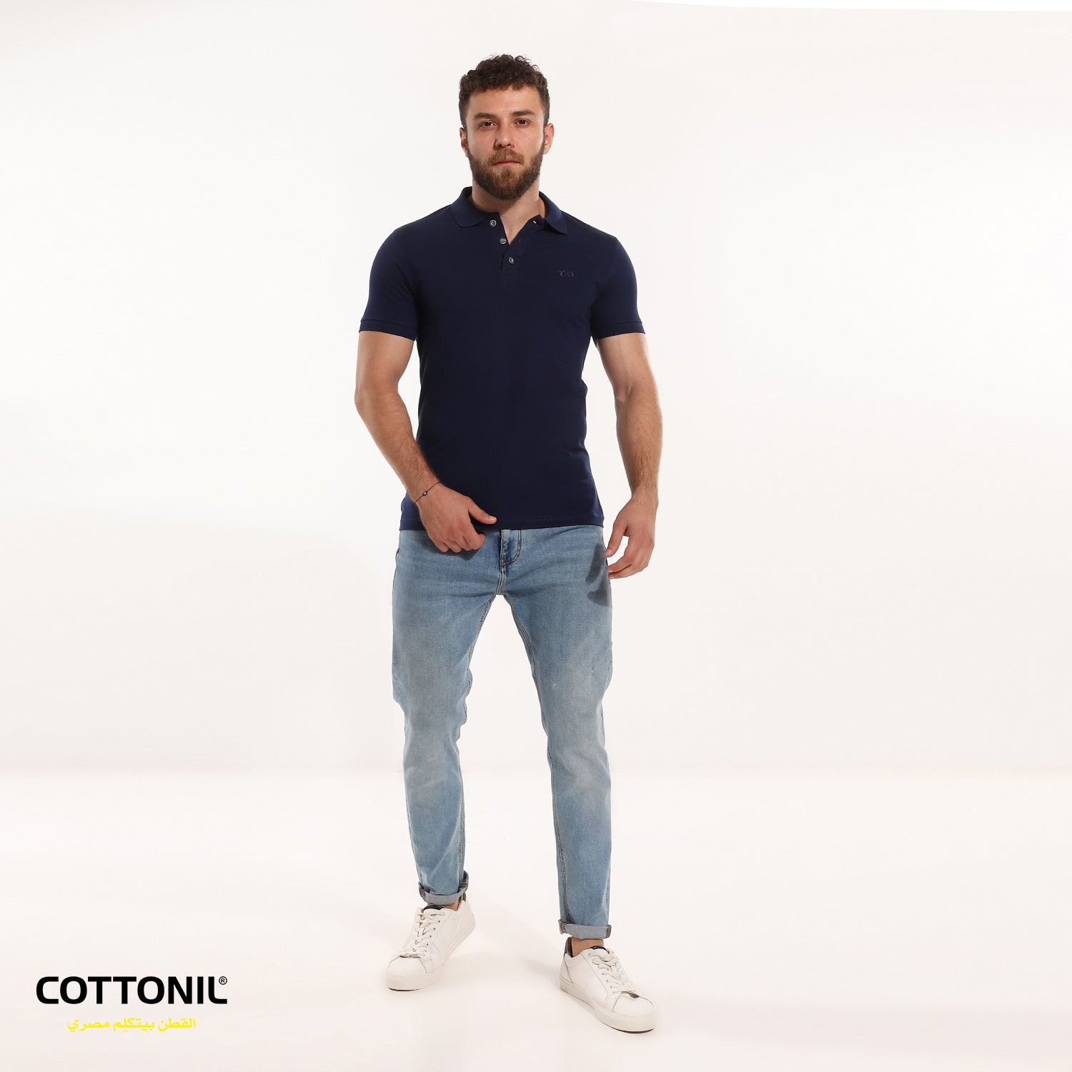 Plain on sale navy polo