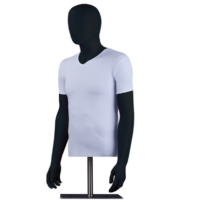 Half-sleeve combed V&O Neck undershirt-white (pack of 3)